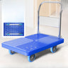 Black Flat Narrow Width Utility Cart with Casters Image - 7