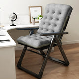 Black Foldable Mesh Metal Compact Relax Recliner Chair Image - 18