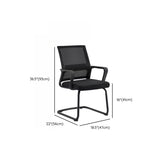 Black Frame Contemporary Ergonomic Mesh Office Chair Image - 10