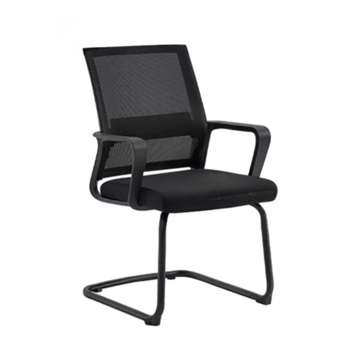 Black Frame Contemporary Ergonomic Mesh Office Chair Image - 3