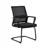 Black Frame Contemporary Ergonomic Mesh Office Chair Image - 3