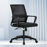 Black Frame Contemporary Ergonomic Mesh Office Chair Image - 4