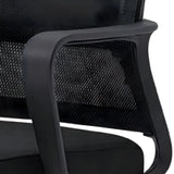 Black Frame Contemporary Ergonomic Mesh Office Chair Image - 5