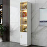 Black Glass Dining Room Lighting Display Wine Cabinets Image - 24