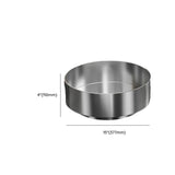 Black Gold Circular Stainless Steel Bathroom Bowl Sinks Image - 19