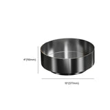 Black Gold Circular Stainless Steel Bathroom Bowl Sinks Image - 22