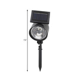 Black Lawn Lamp Column Spotlight Landscape Lighting #size