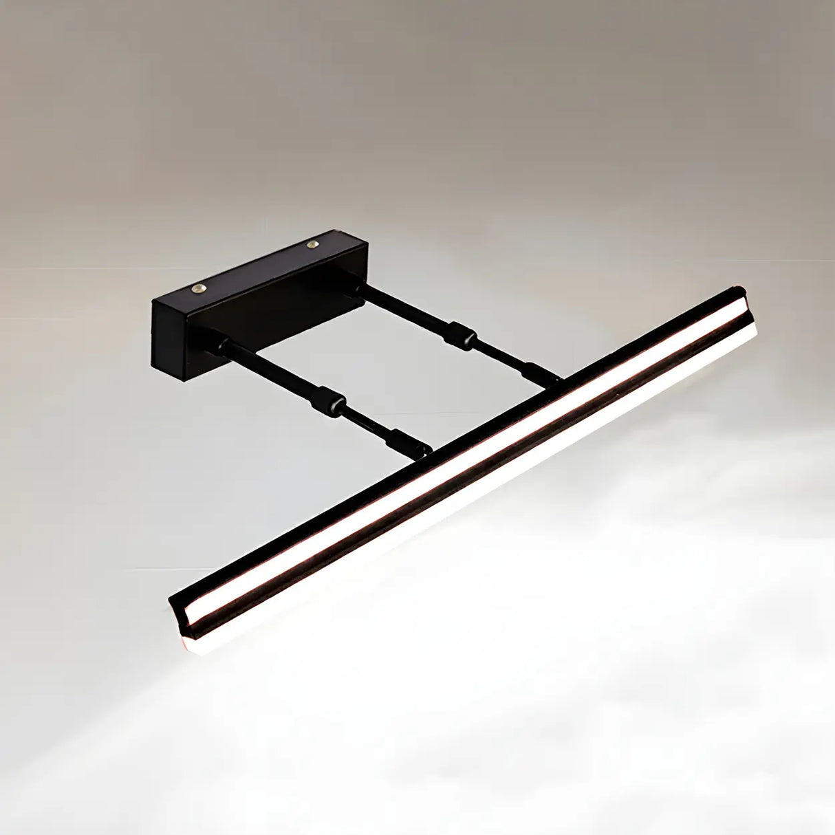 Black Linear Modern Wall Mount Bathroom Vanity Light Image - 23