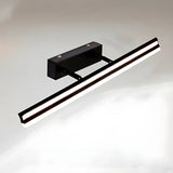 Black Linear Modern Wall Mount Bathroom Vanity Light Image - 25