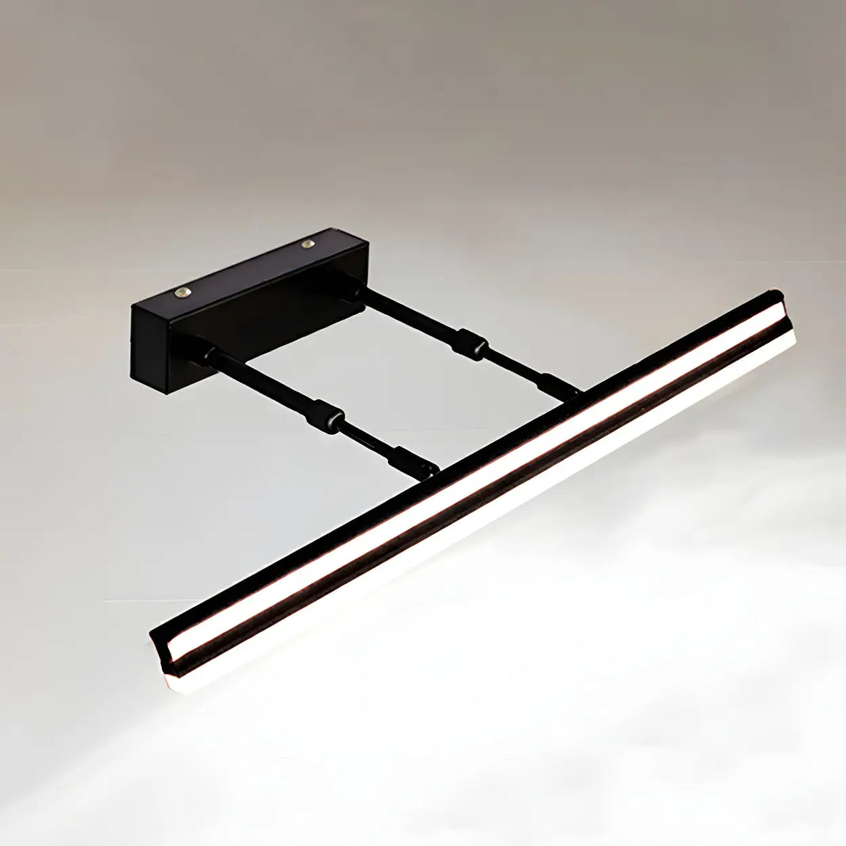 Black Linear Modern Wall Mount Bathroom Vanity Light Image - 27