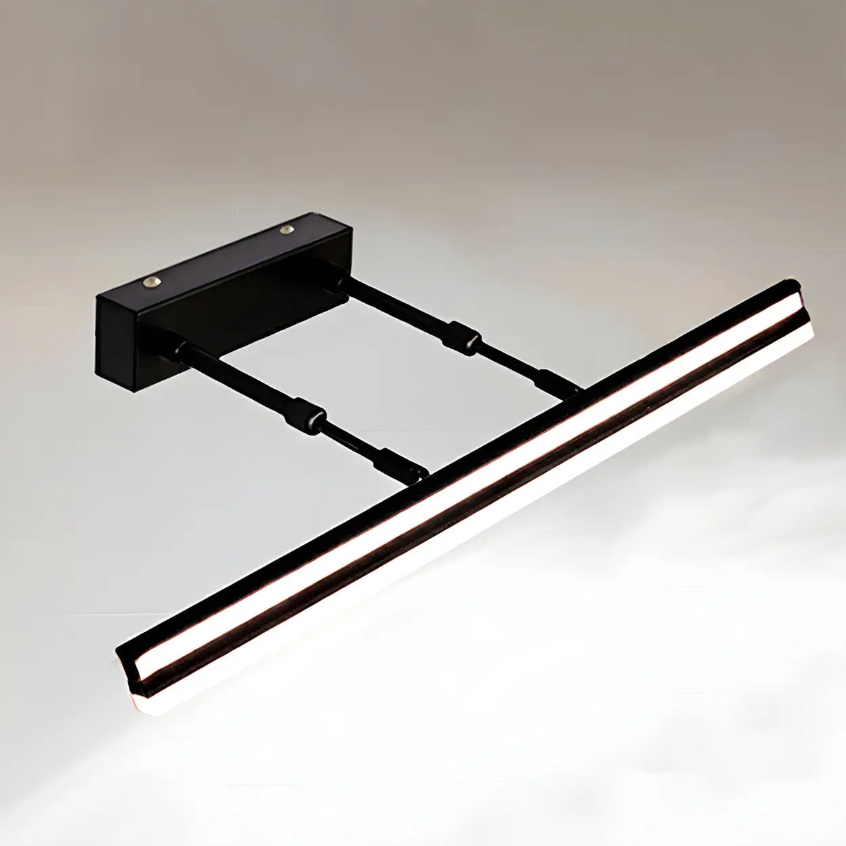 Black Linear Modern Wall Mount Bathroom Vanity Light Image - 31