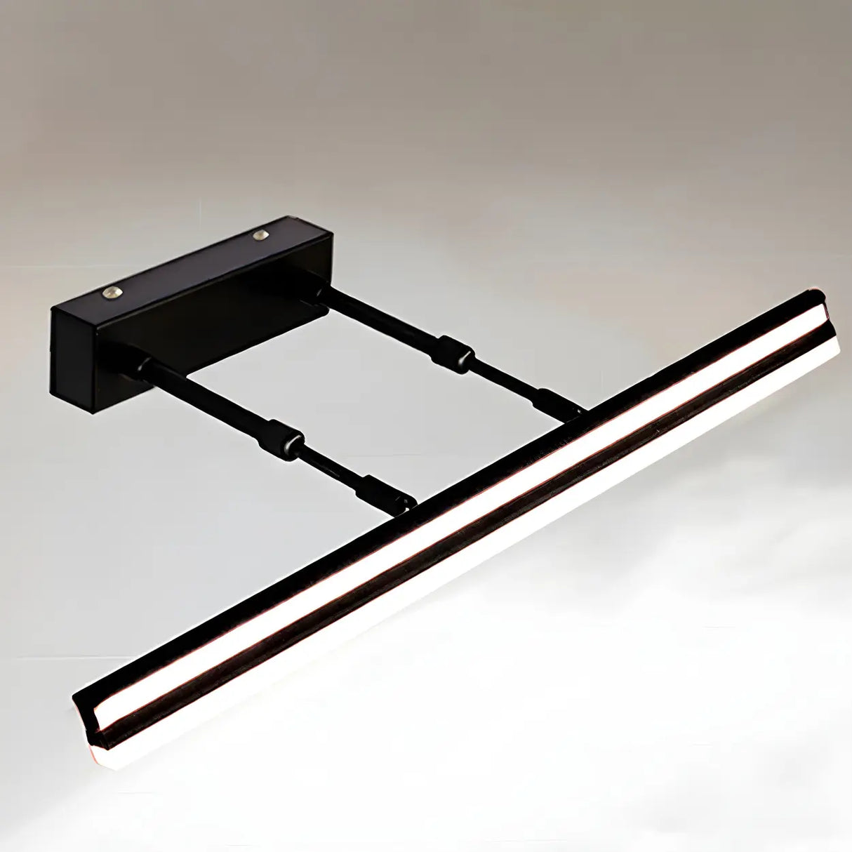 Black Linear Modern Wall Mount Bathroom Vanity Light Image - 35