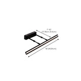 Black Linear Modern Wall Mount Bathroom Vanity Light Image - 39