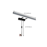 Black Linear Modern Wall Mount Bathroom Vanity Light Image - 44