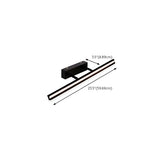 Black Linear Modern Wall Mount Bathroom Vanity Light Image - 45