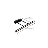 Black Linear Modern Wall Mount Bathroom Vanity Light Image - 59