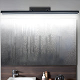 Black Linear Modern Wall Mount Bathroom Vanity Light Image - 6