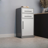 Black Lockable Steel Small Filing Cabinets with Drawers Image - 17