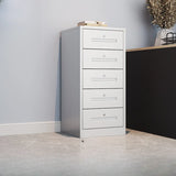 Black Lockable Steel Small Filing Cabinets with Drawers Image - 25