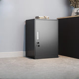 Black Lockable Steel Small Filing Cabinets with Drawers Image - 40