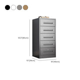 Black Lockable Steel Small Filing Cabinets with Drawers Image - 51