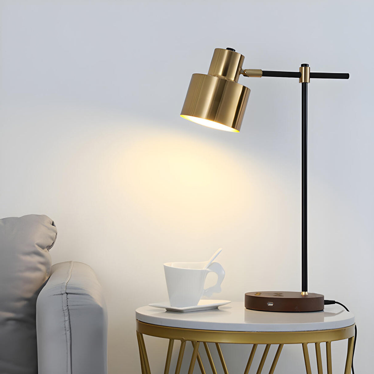 Black Metal Contemporary Modern Eye Caring Table Lamp Image - 4