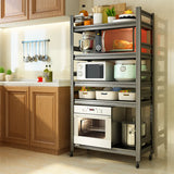 Black Metal Standard Width Baker's Rack with Shelves Image - 4