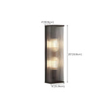 Black Modern Cylinder Acrylic External Wall Sconce Image - 18