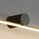 Black Modern Cylinder Wall-Mount LED Vanity Light Image - 9