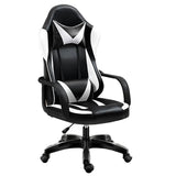 Black Modern Ergonomic Leather Swivel Office Chair Image - 7