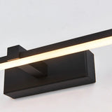 Black Modern Linear LED Bathroom Metal Vanity Light Image - 13