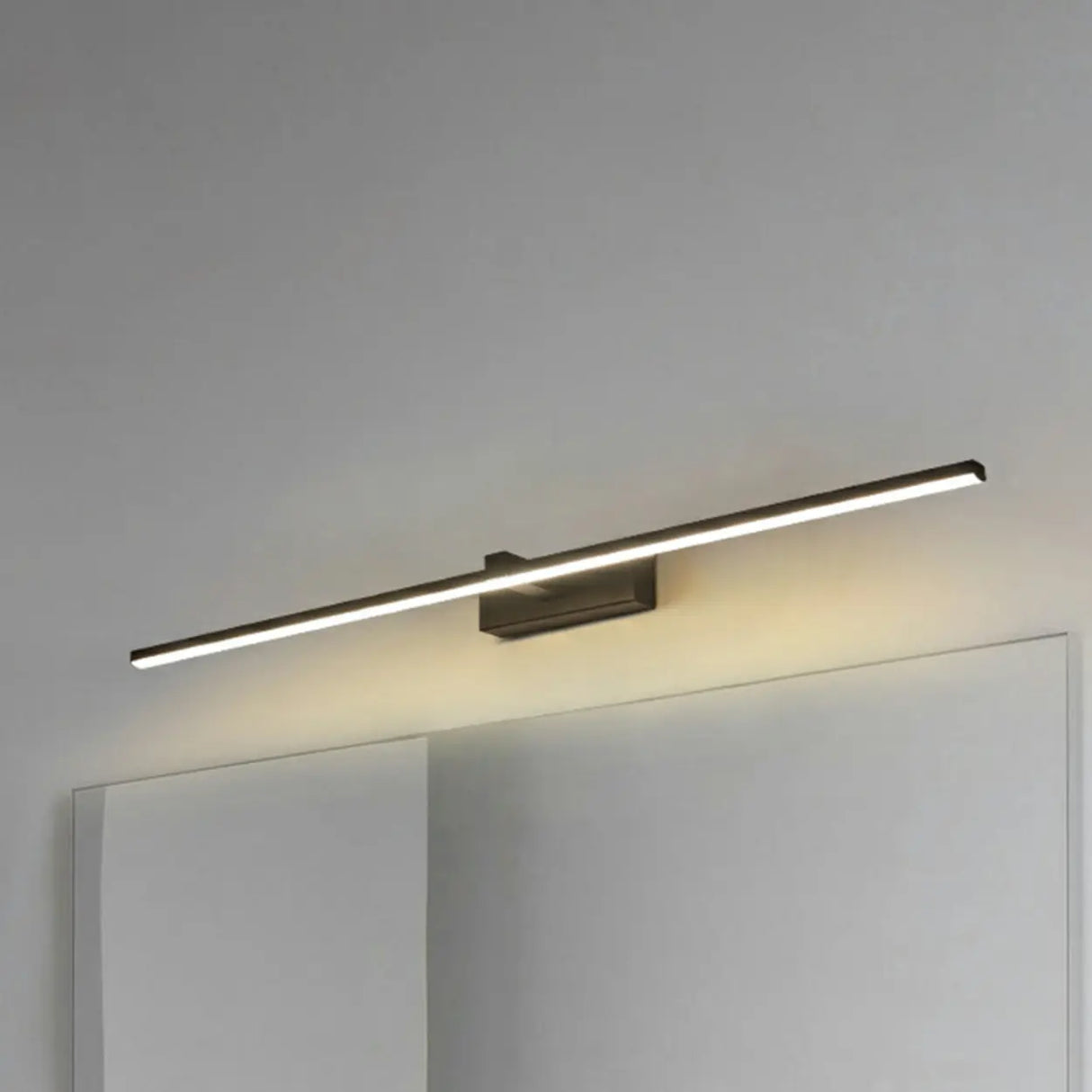 Black Modern Linear LED Bathroom Metal Vanity Light Image - 14