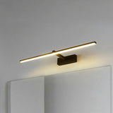 Black Modern Linear LED Bathroom Metal Vanity Light Image - 17