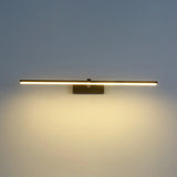 Black Modern Linear LED Bathroom Metal Vanity Light Image - 18