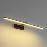 Black Modern Linear LED Bathroom Metal Vanity Light Image - 20