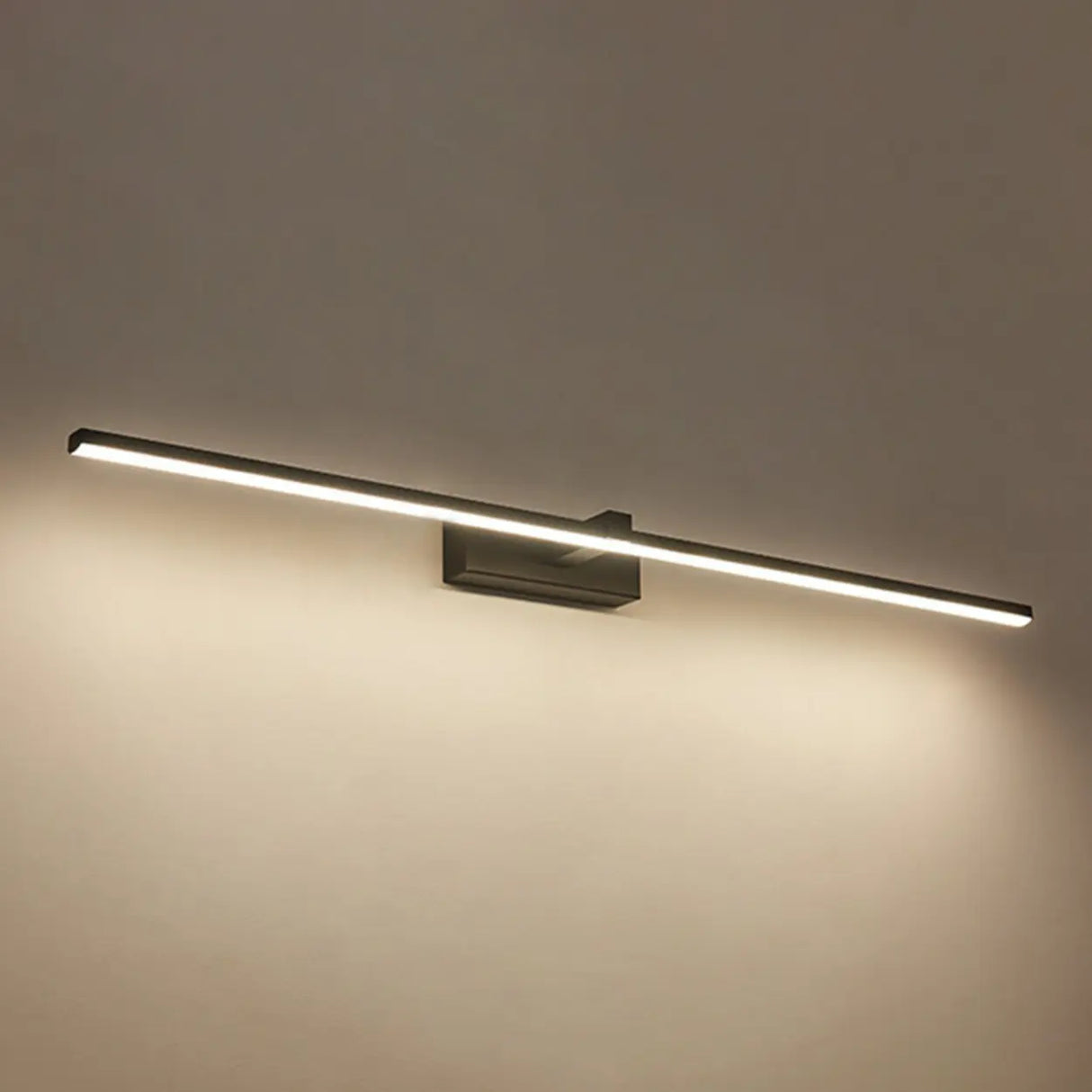 Black Modern Linear LED Bathroom Metal Vanity Light Image - 22