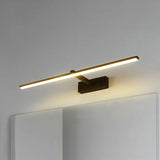 Black Modern Linear LED Bathroom Metal Vanity Light Image - 25