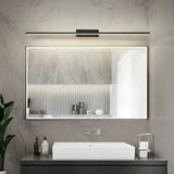 Black Modern Linear LED Bathroom Metal Vanity Light Image - 26