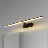 Black Modern Linear LED Bathroom Metal Vanity Light Image - 29