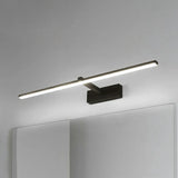 Black Modern Linear LED Bathroom Metal Vanity Light Image - 30