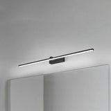 Black Modern Linear LED Bathroom Metal Vanity Light Image - 4