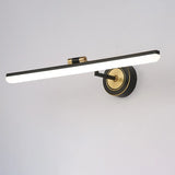 Black Modern Linear Metal LED Bathroom Vanity Light Image - 7