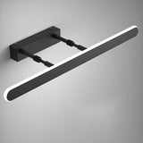 Black Modern Rectangular LED Bathroom Vanity Light Image - 6