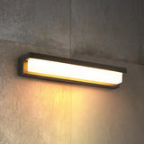 Black Modern Rectangular LED External Wall Lights Image - 5