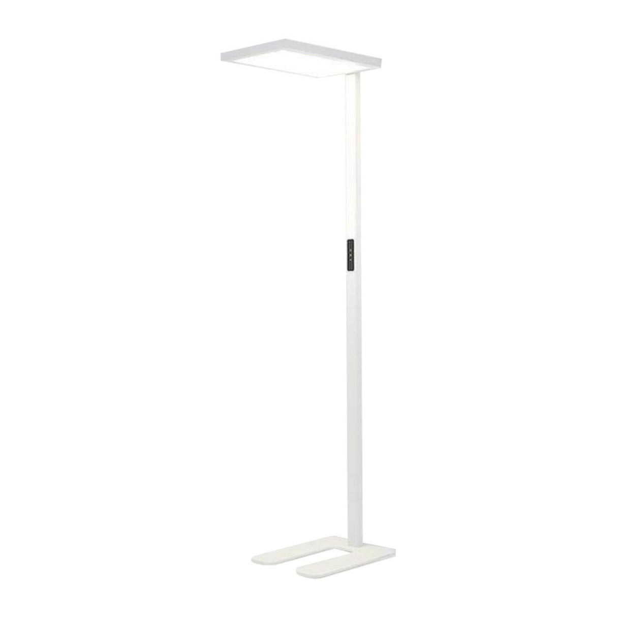 Black Modern Rectangular LED Metal Floor Light Image - 5