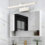 Black Modern Rectangular Metal Vanity Light Fixture Image - 2