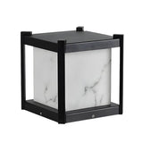 Black Modern Simple Cube Outdoor Table Lamp 1 Bulb Image - 8