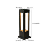 Black Modern Solar LED Black Outdoor Pathway Lamp Image - 14