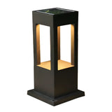 Black Modern Solar LED Black Outdoor Pathway Lamp Image - 2