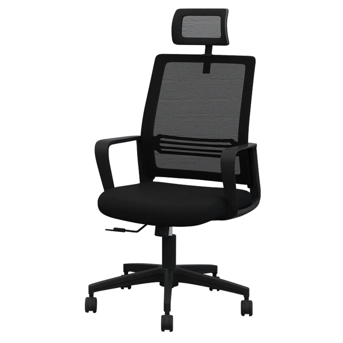 Black Modern Swivel Ergonomic Mesh Swivel Office Chair Image - 5